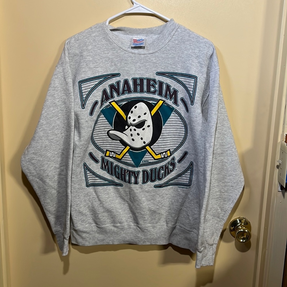 Disney Grey Anaheim Might Ducks Sweatshirt